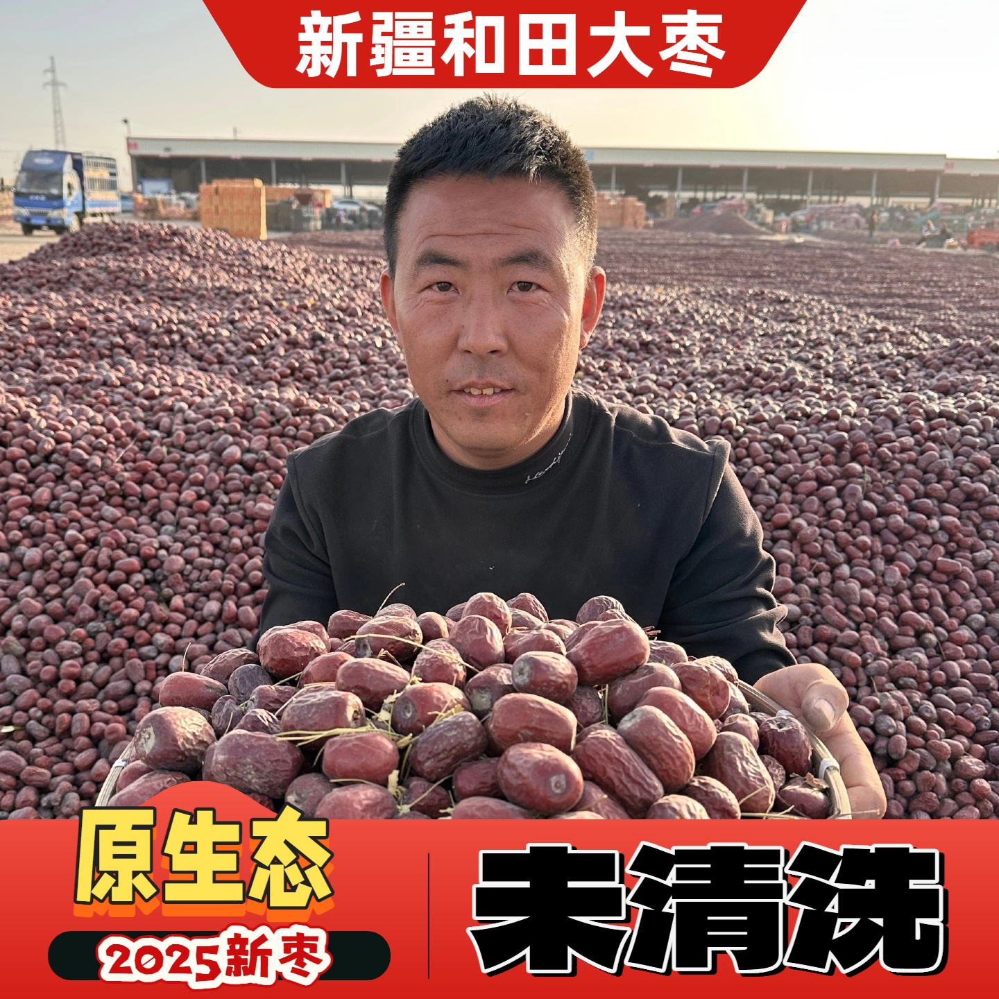 和田大枣原生态未清洗 2025年新枣