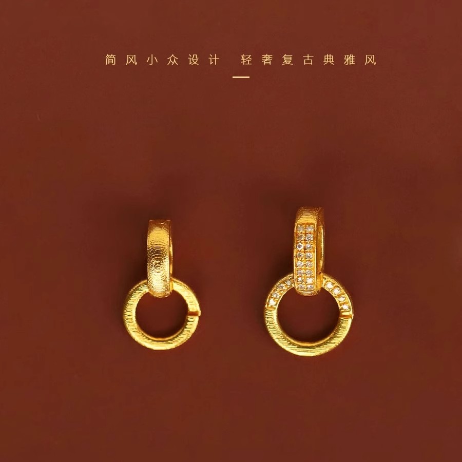 吊坠扣头镀18K万能扣吊坠项链连接扣头配件手链开口扣子DIY配饰