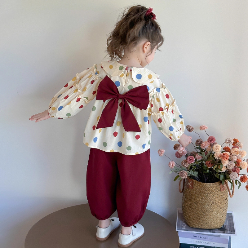 女宝宝套装春秋装洋气儿童超好看早秋两件套2三4五5六7岁女童衣服