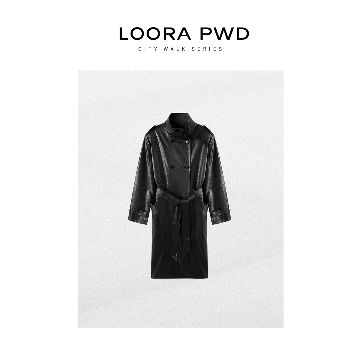 LOORAPWD/罗拉密码 秋季新款复古气质极简风皮衣25CJCB0162Y