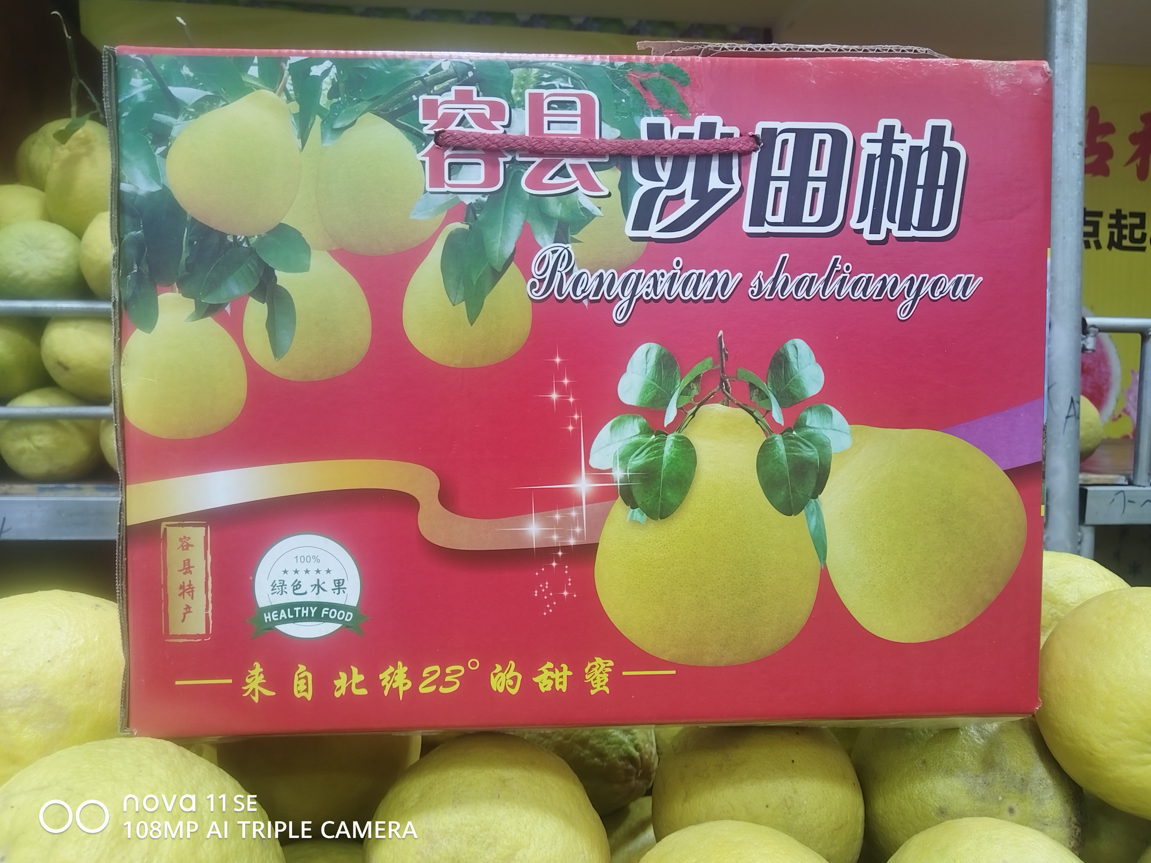 正宗容县自良沙田柚甜蜜多汁