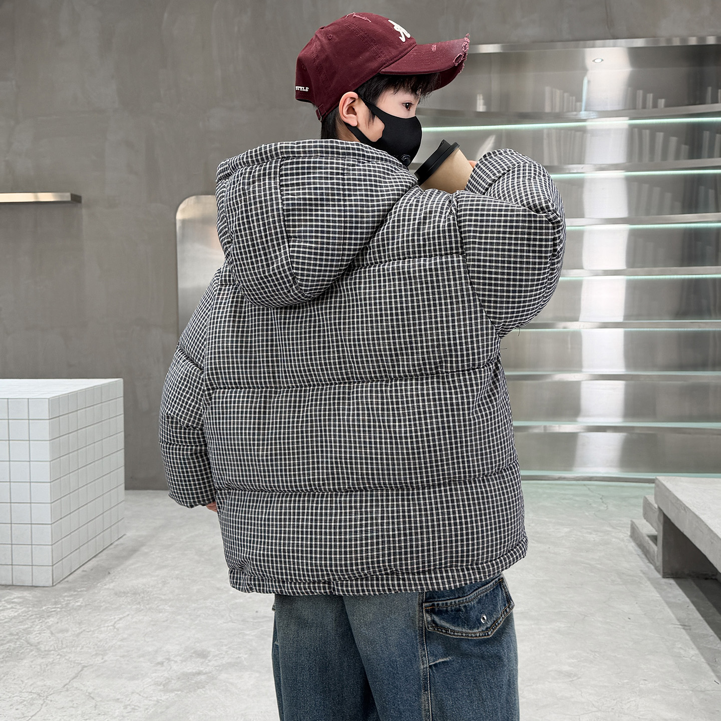 男童冬装加厚棉服2025新款棉衣加绒冬季棉袄中大儿童秋冬款外套潮