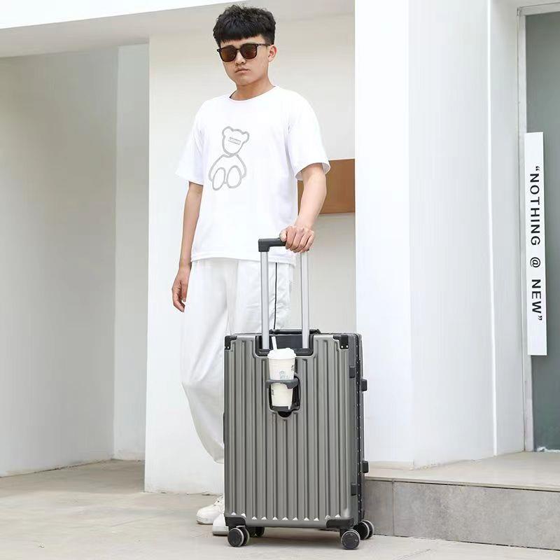 FAVMARTHA2025新款行李箱女拉杆箱男学生铝框旅行箱结实耐用登机