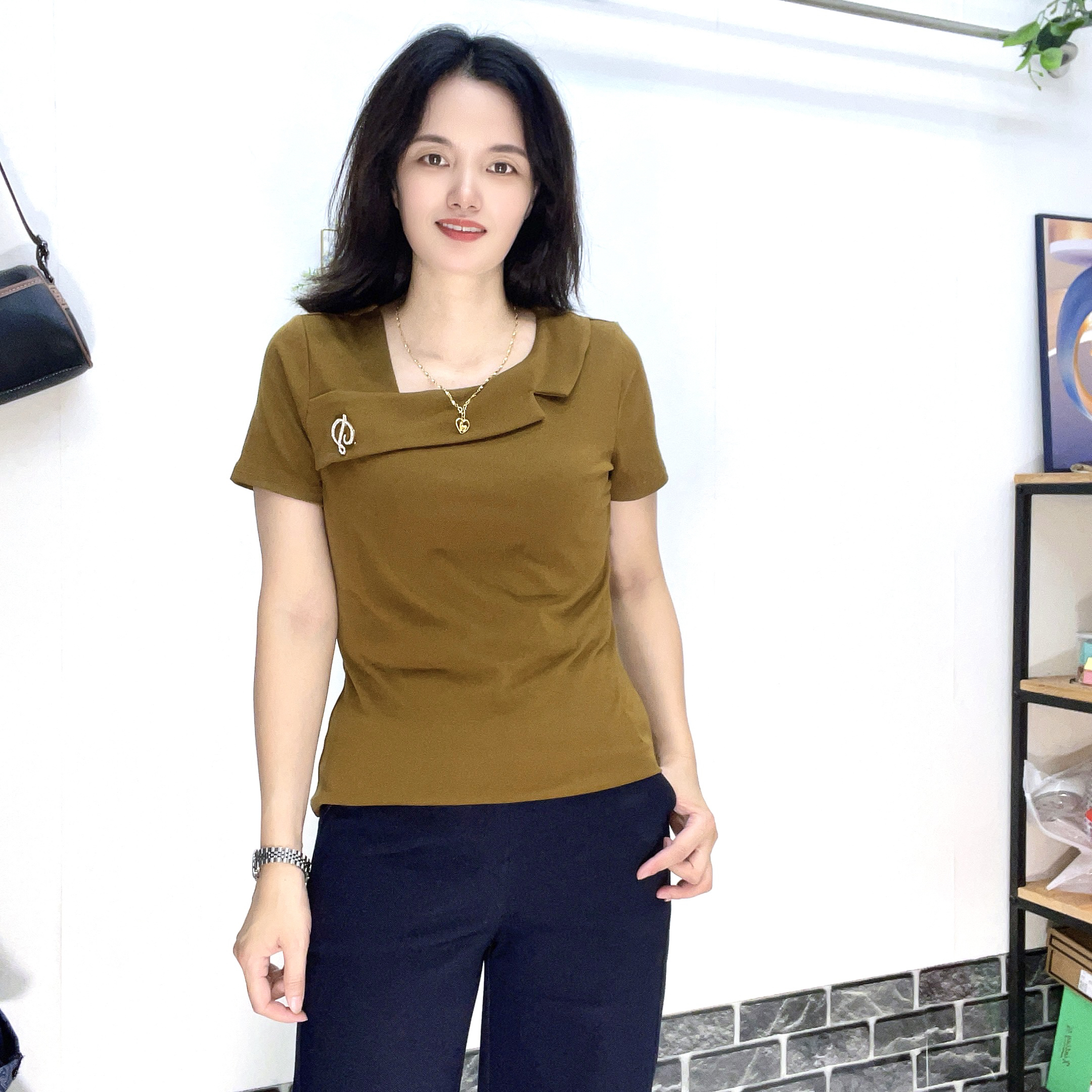 新款百搭上衣8855