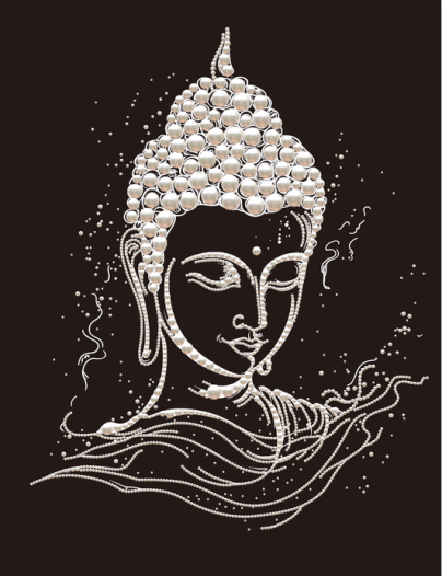 钻石贴珍珠梵音禅思40 ×50