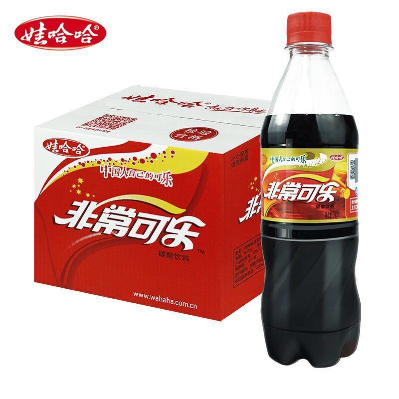 国货经典娃哈哈非常可乐碳酸饮料童年怀旧饮品500ml*12瓶整箱