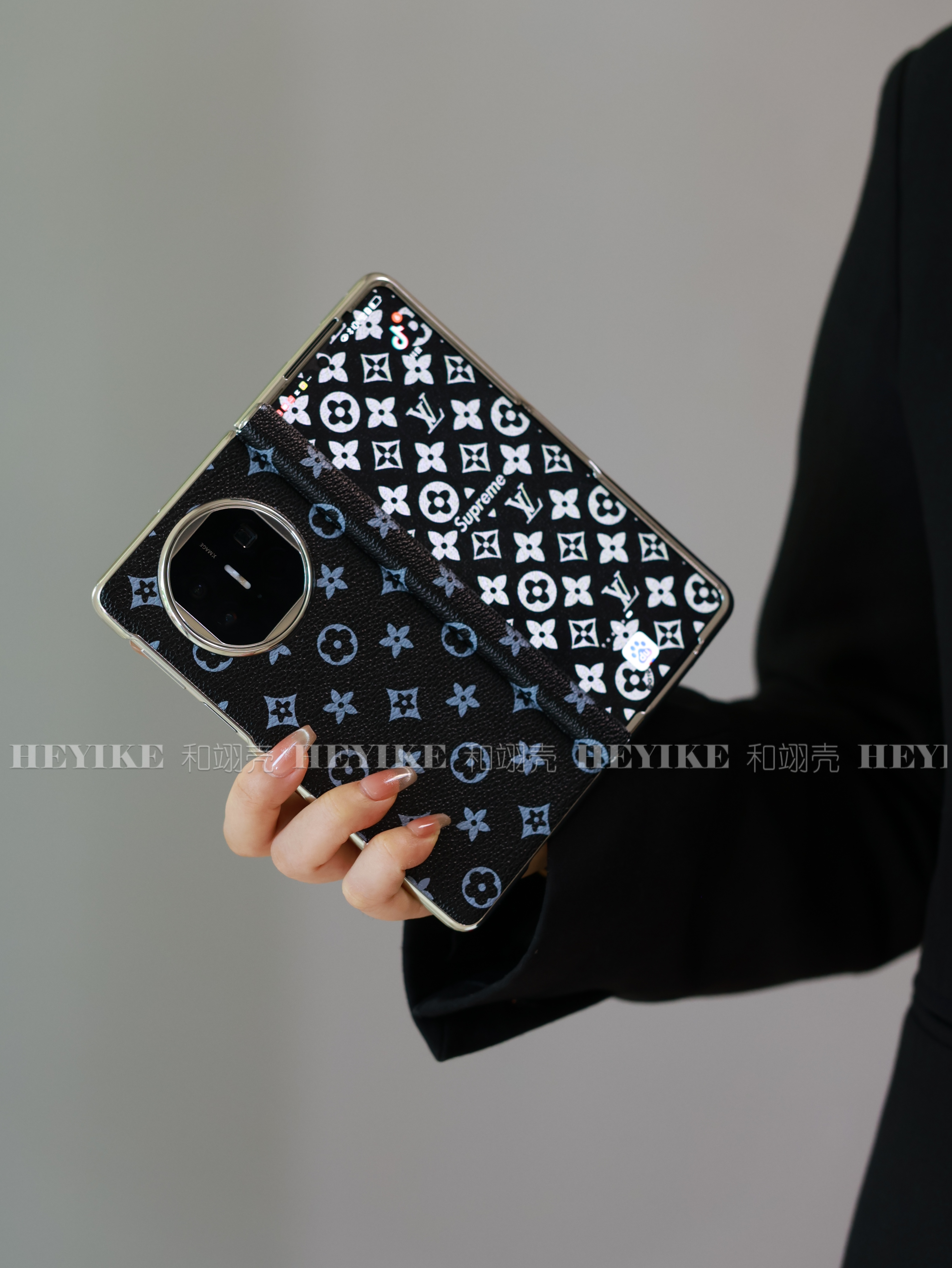 高级感壳膜一体适用vivoxfold5手机壳X5典藏折叠华为mateX6潮牌