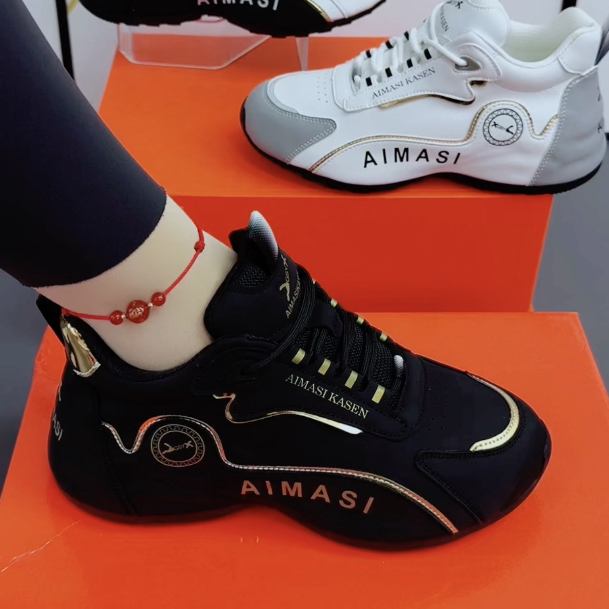 【皮面加绒】秋冬保暖高帮鞋男女款时尚休闲鞋软底厚底运动鞋8825