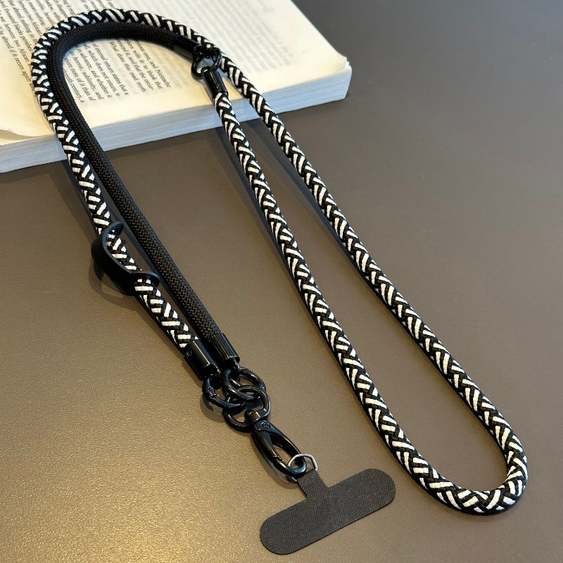 百搭条纹手机挂绳多功能斜挎手腕加粗耐用男女款户外防丢挂链