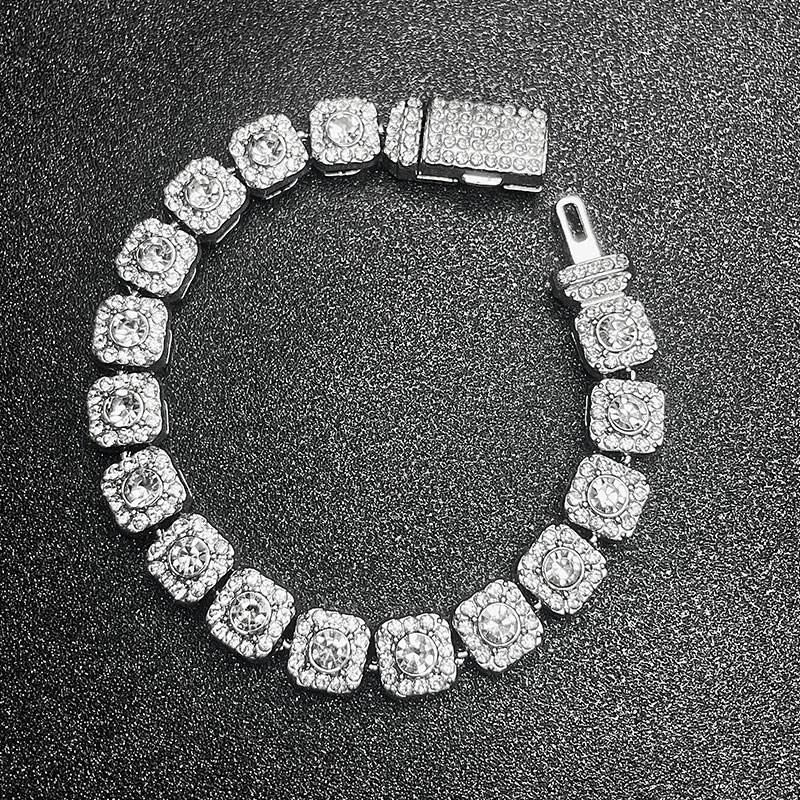 钛钢锆石手链 逆爱池聘田栩宁同款方糖手链luxta男女时尚潮流嘻哈