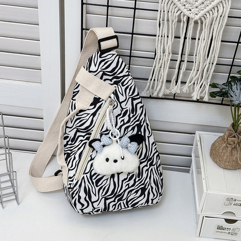 2025新款时尚单肩手提包女大容量印花牛津布斜挎包尼龙帆布包通勤