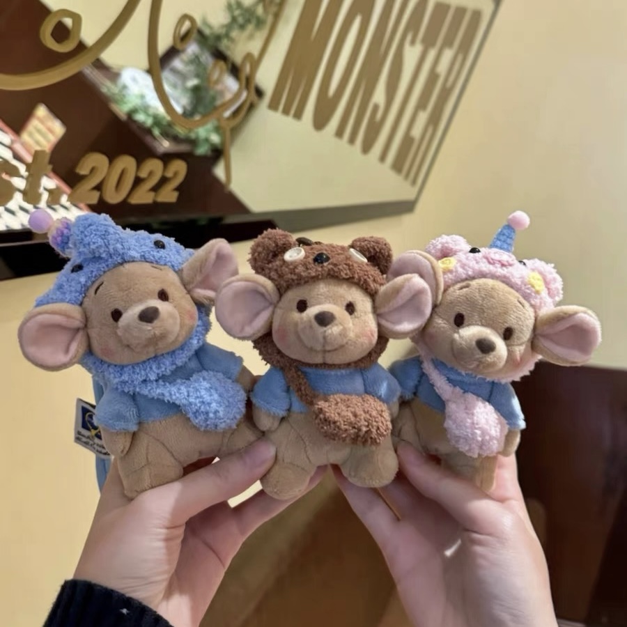 可爱小豆厨师玩偶包包挂件背包挂饰小豆公仔站姿小件饰品生日礼物
