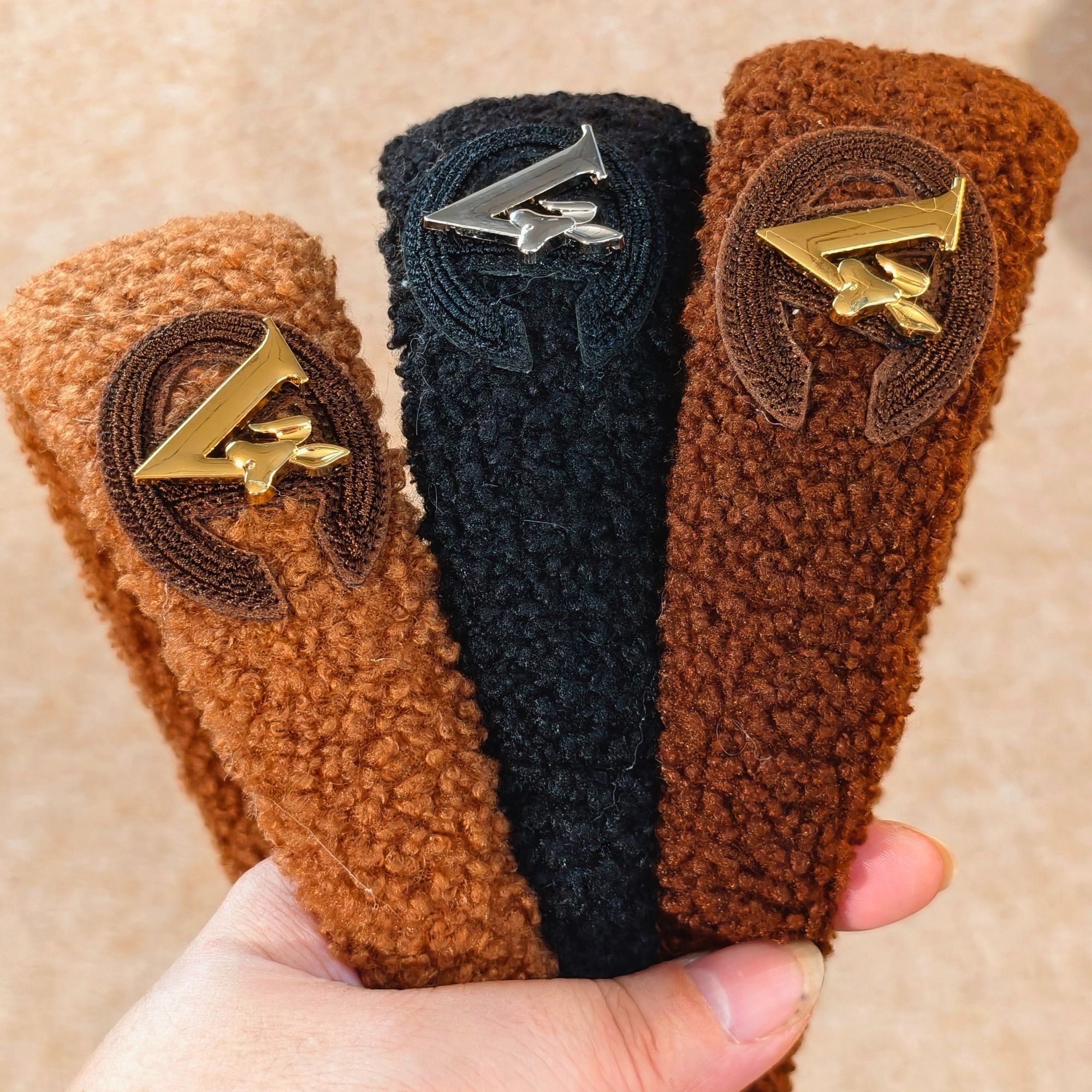 秋冬复古高颅顶日常毛绒头箍网红羊羔毛发箍宽边2025爆款秋冬发箍