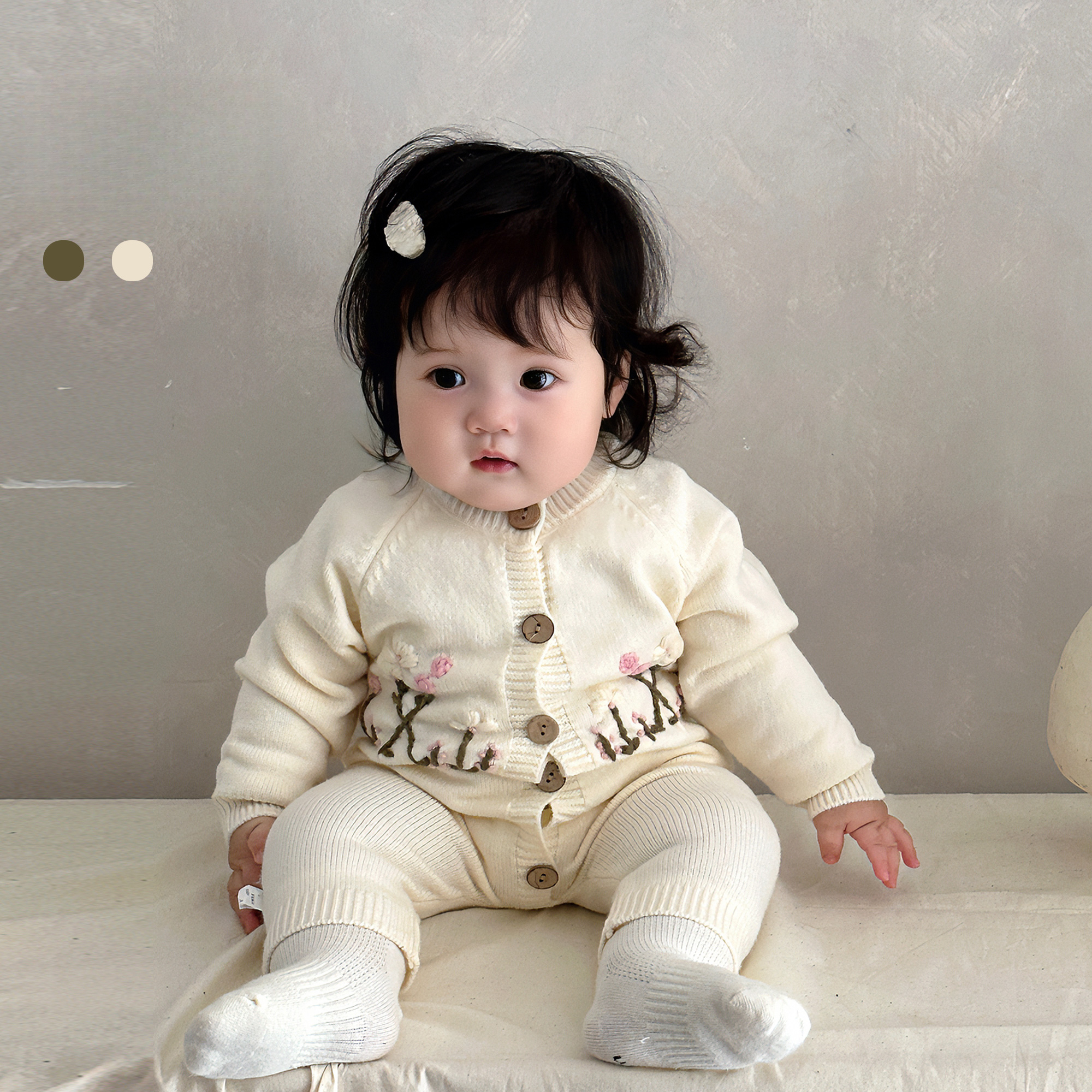 宝宝衣服女婴儿秋季可爱毛衣连体衣女宝早秋穿搭洋气针织包屁衣