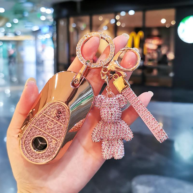 适用于奔驰钥匙套e300l/c260L壳A200女gle350扣glb220glc包gla180