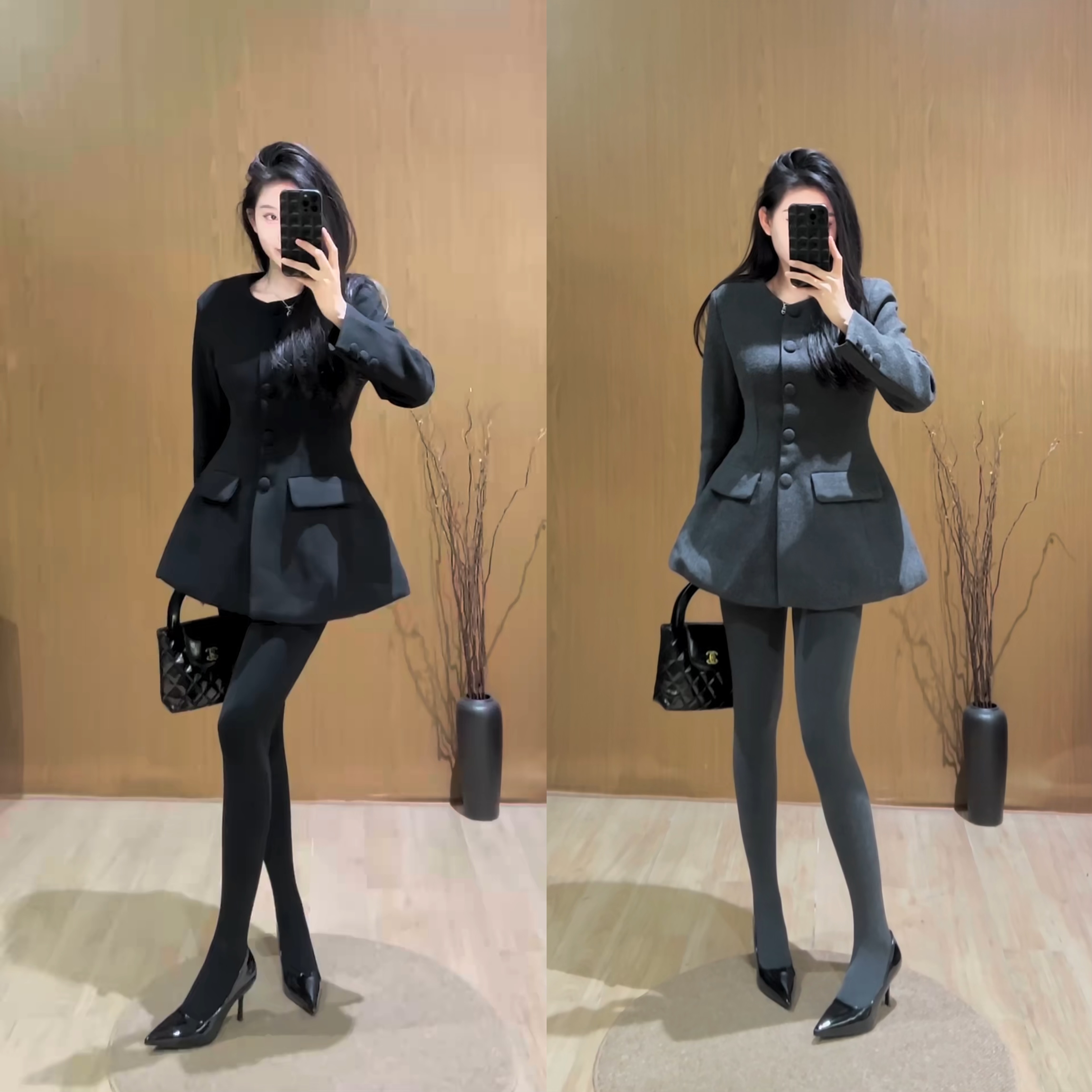 8375时尚潮流西服套装 气质小姐姐洋气显瘦蚂蚁腰轻奢毛呢伯德