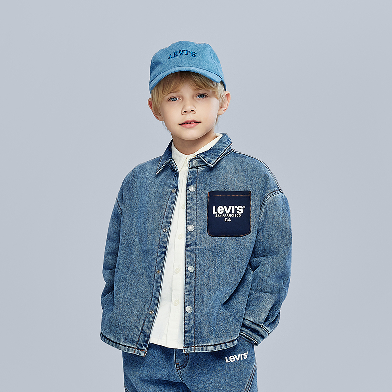 【官方旗舰】Levi's李维斯冬季儿童童装百搭时尚棉服LVB-LO-P838