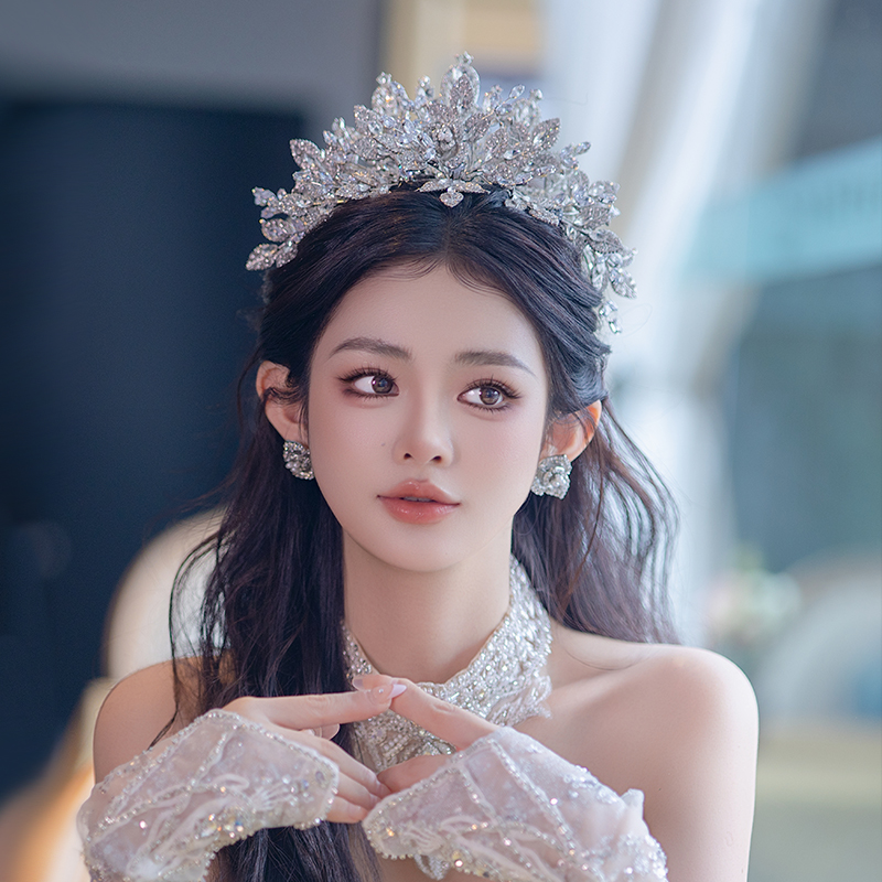 合金婚庆饰品 韩式奢华优雅皇冠新娘公主婚纱礼服结婚头饰品MT035