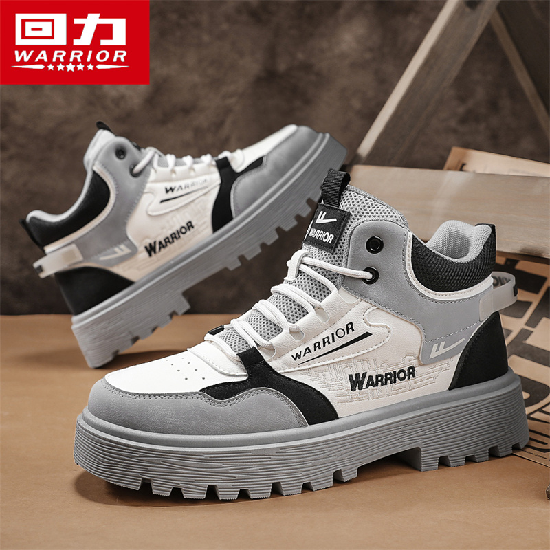 回力工装鞋男款冬季2025新款高帮休闲鞋户外运动防滑耐磨马丁靴子