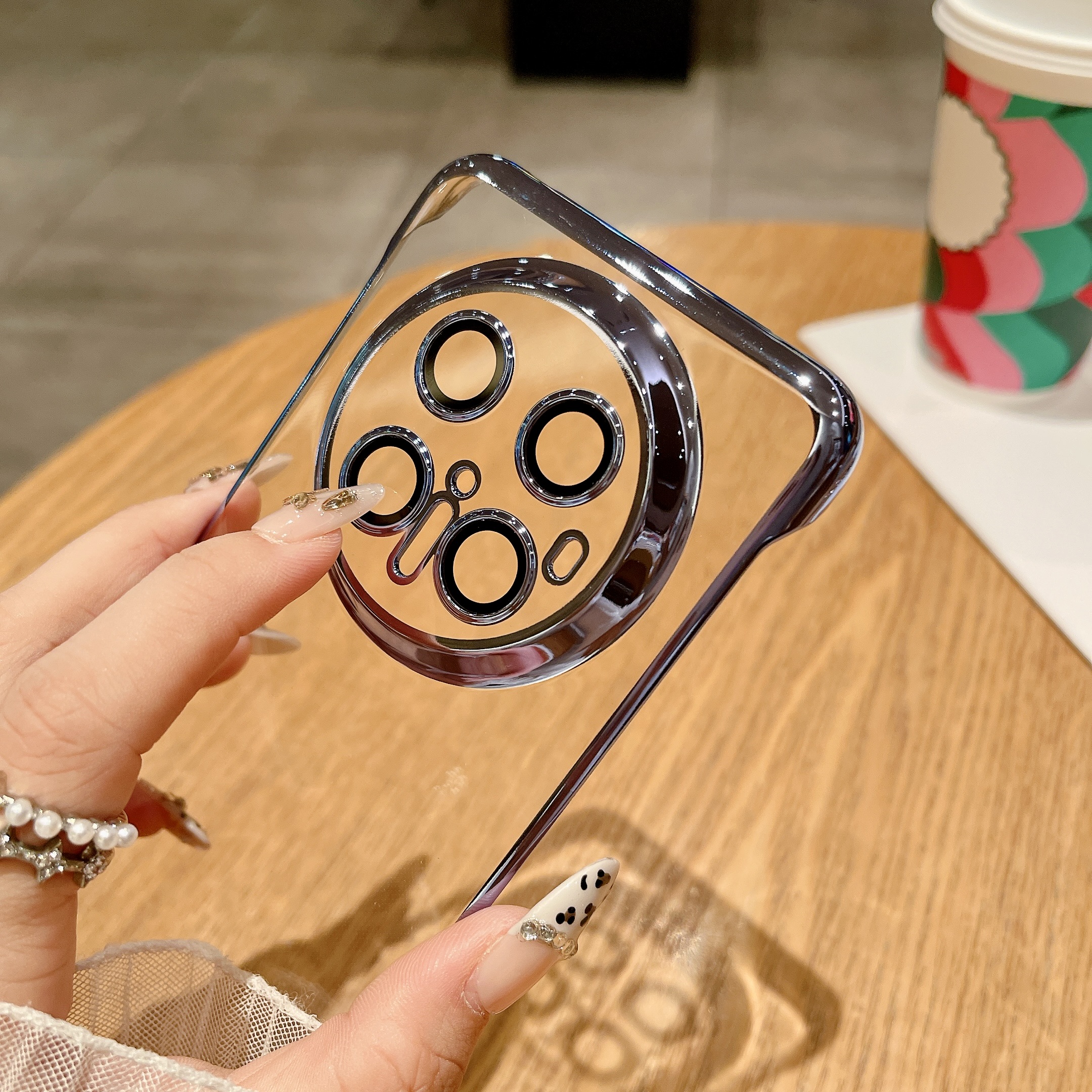 适用华为mate80手机壳电镀无边框带镜头膜mate70pro透明保护壳