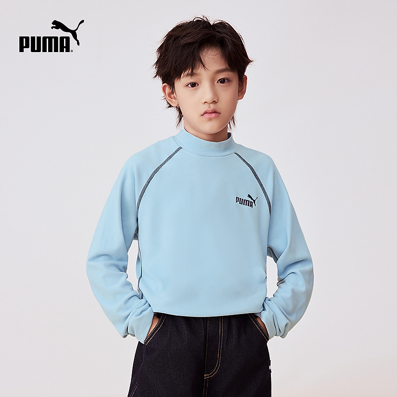 【儿童旗舰】PUMA彪马新品长袖T恤半高领弹力舒适保暖353425100202
