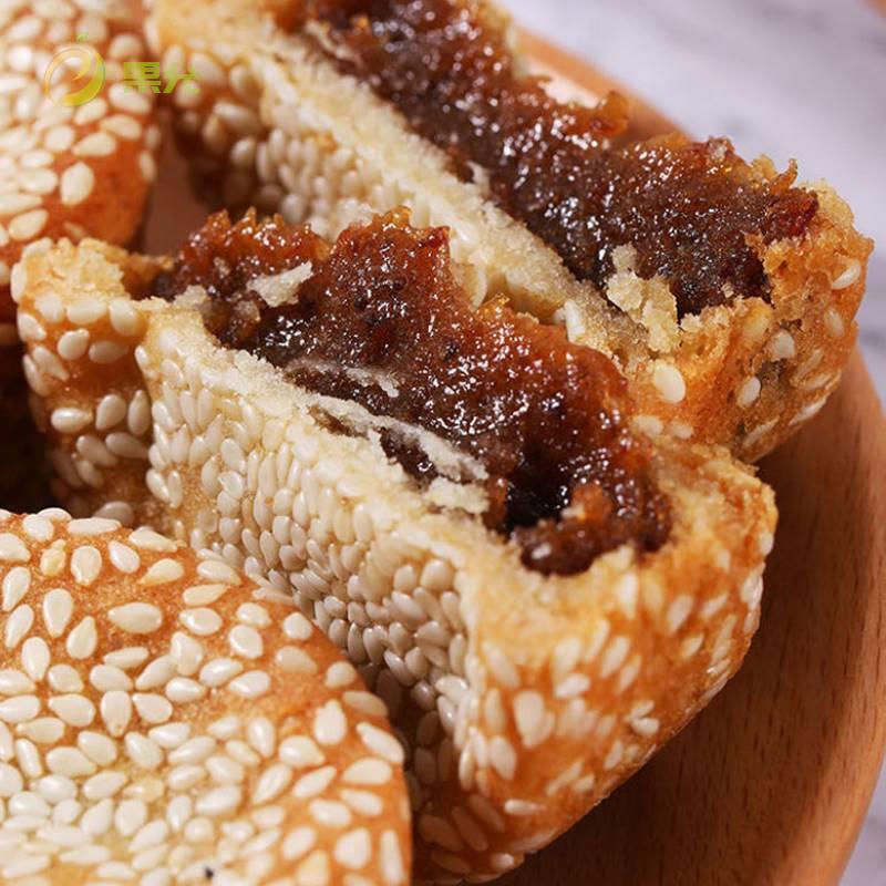 传统麻饼蒸馅饼软饼老北京枣泥芝麻馅饼蓉夹心蛋糕红枣糕点