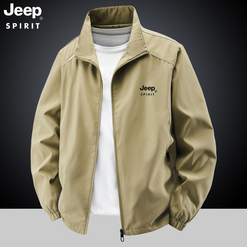 jeep吉普秋季外套男士夹克2025新款户外休闲高档立领防风运动服男