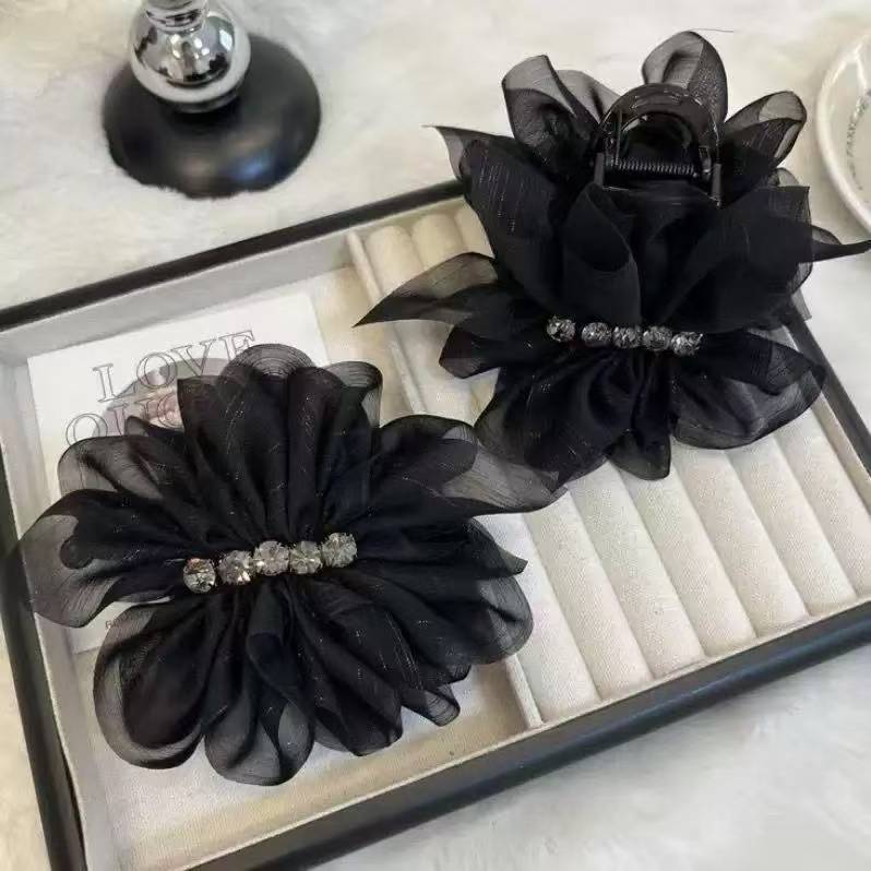 韩系时尚百搭香蕉夹轻奢款蝴蝶结简约抓夹气质优雅发夹发饰头饰