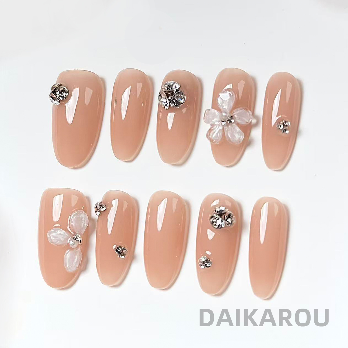 荣耀之星 黛卡柔 预售 此度 短椭圆 中椭圆 长椭圆手工穿戴甲10片