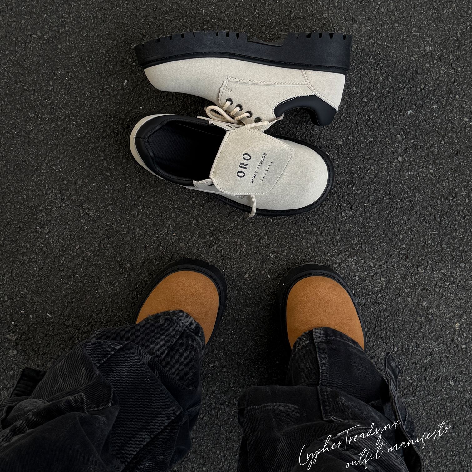 CTD冬复古休闲大头德比鞋百搭增高圆头低帮街头系带cleanfit鞋子