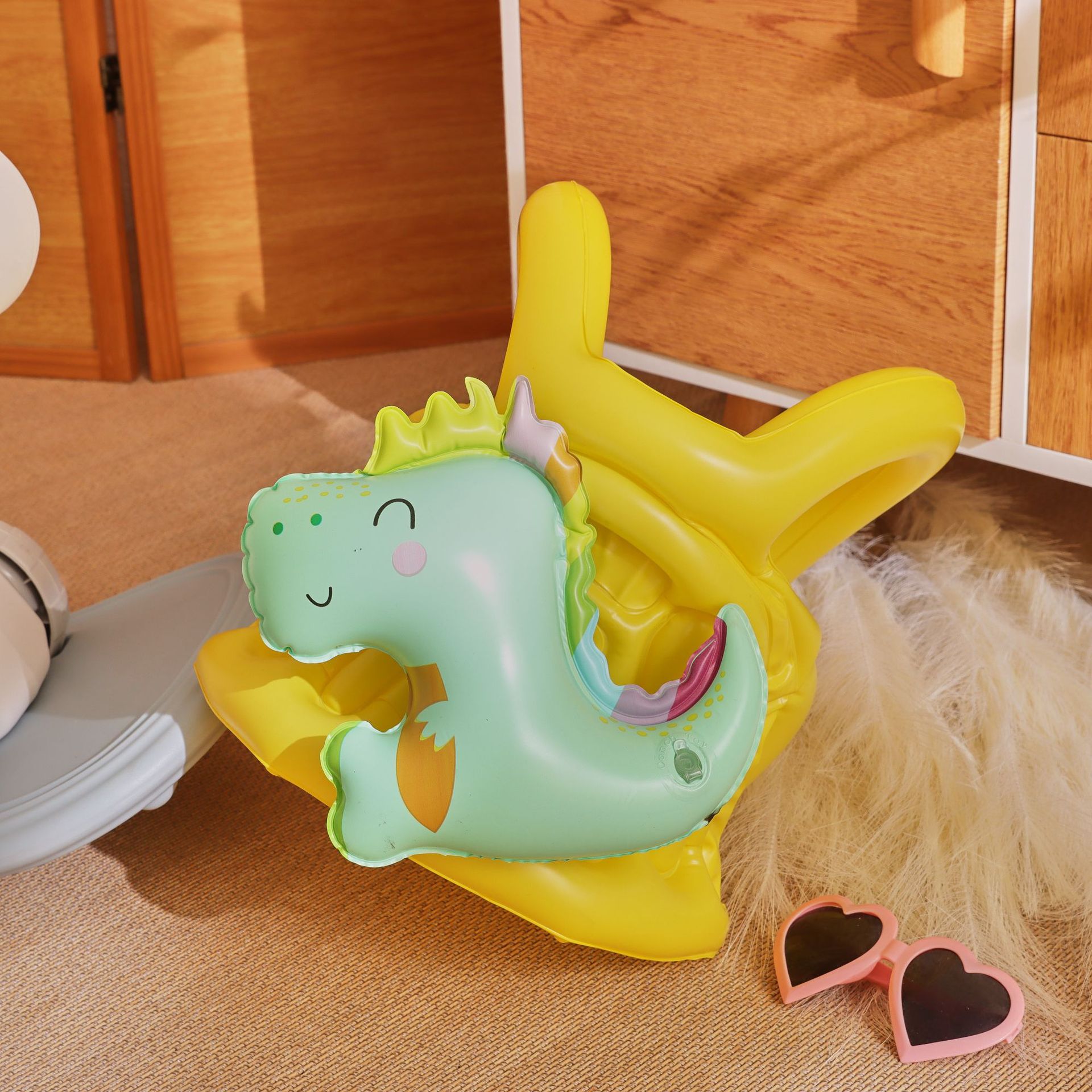 夏季游泳加厚儿童天使翅膀充气游泳衣宝宝浮力背心救生衣游泳圈