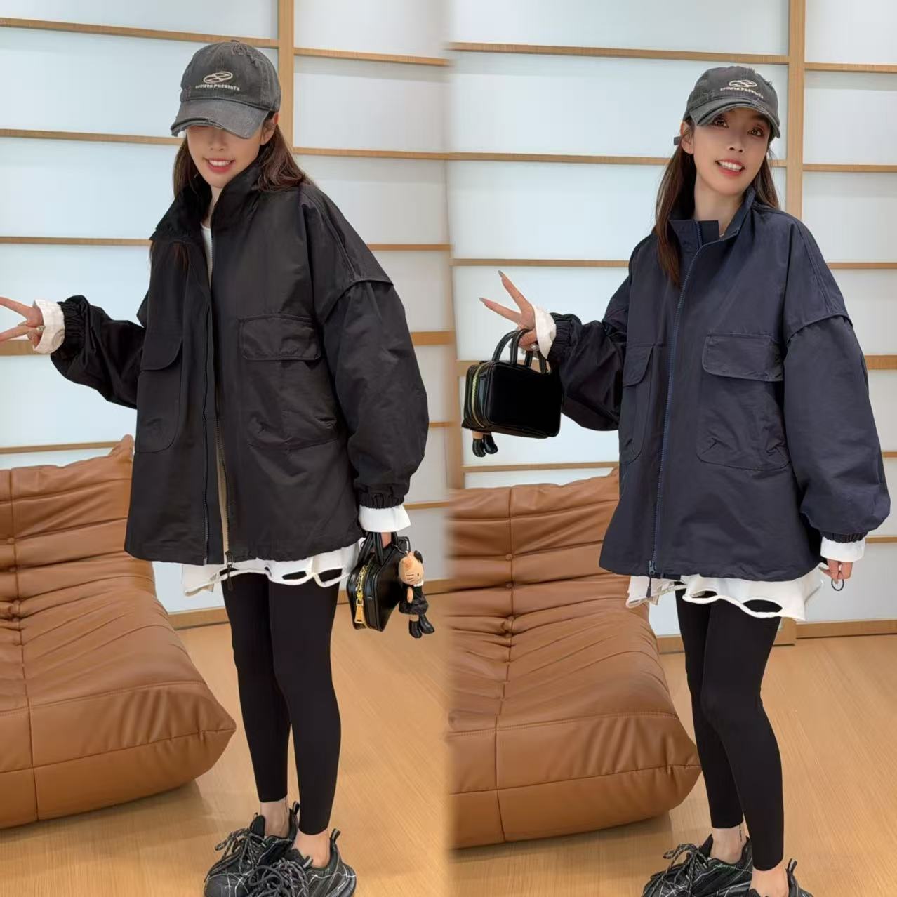 二姐的宝藏【口袋冲锋衣】秋款百搭潮流舒适显瘦冲锋衣外套 #25353