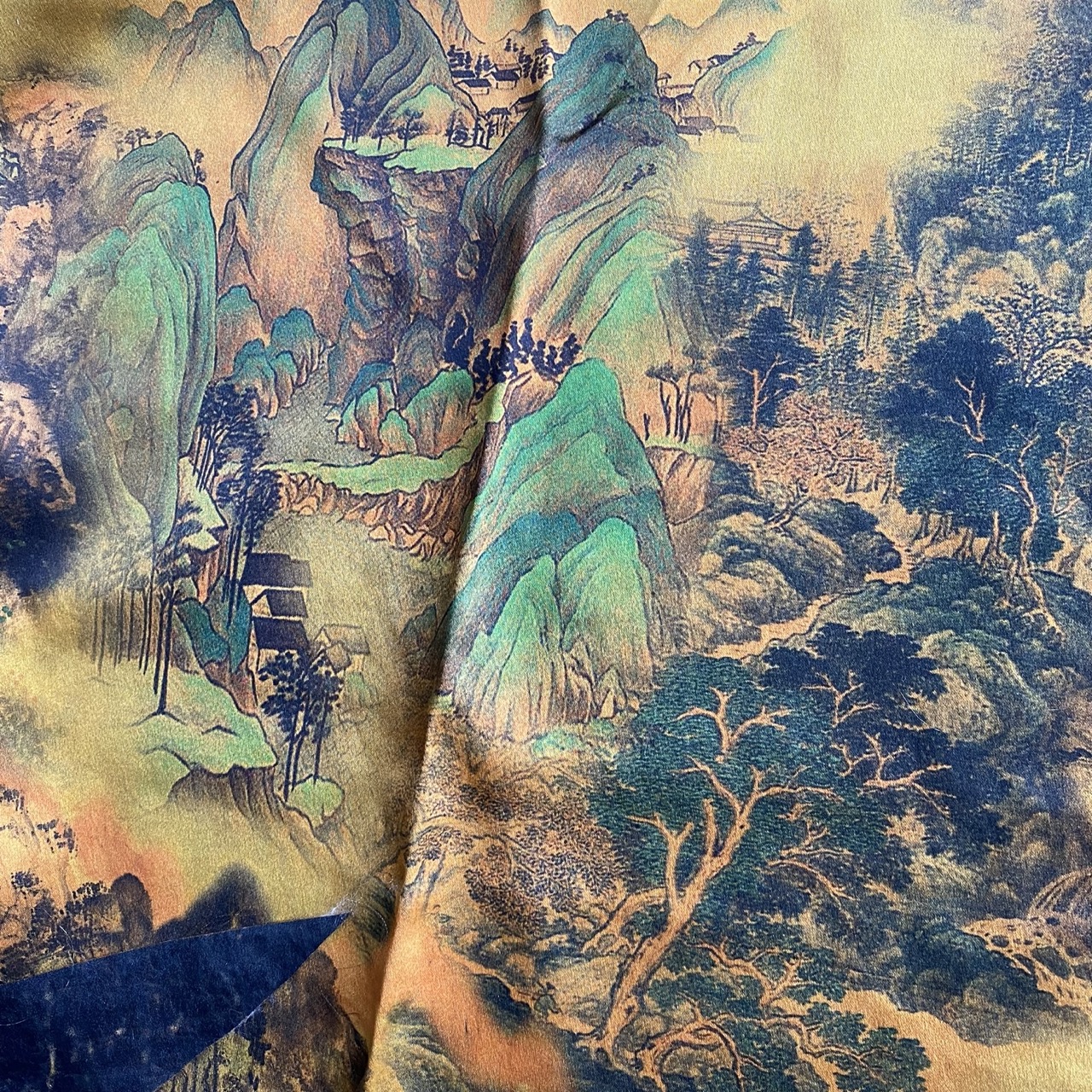 50-250元香云纱宋锦真丝桑蚕丝非遗工艺布头手工布头默认微瑕