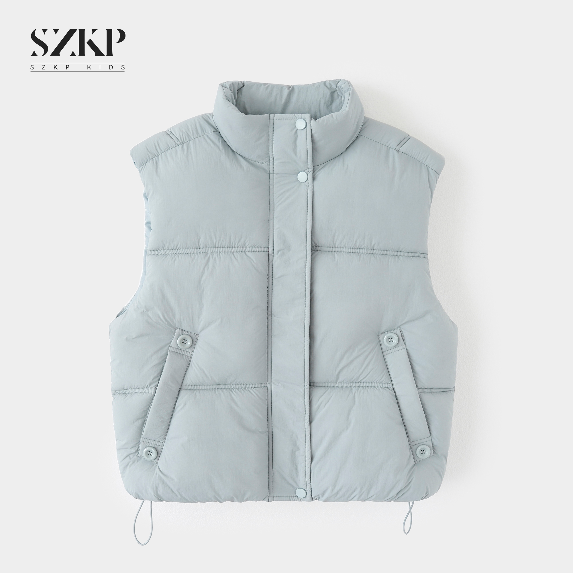SZKP冬季新款女童洋气背心外套中大童休闲百搭儿童马甲BGYD552763
