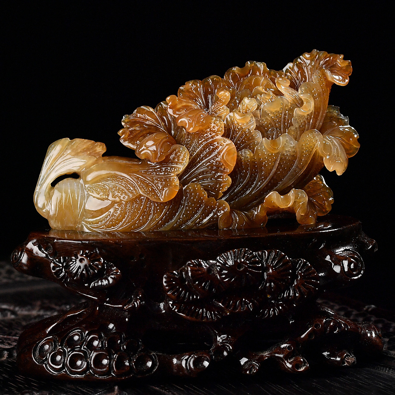 和田玉糖料百财白菜摆件办公室书房玉石小摆件且末糖玉饰品