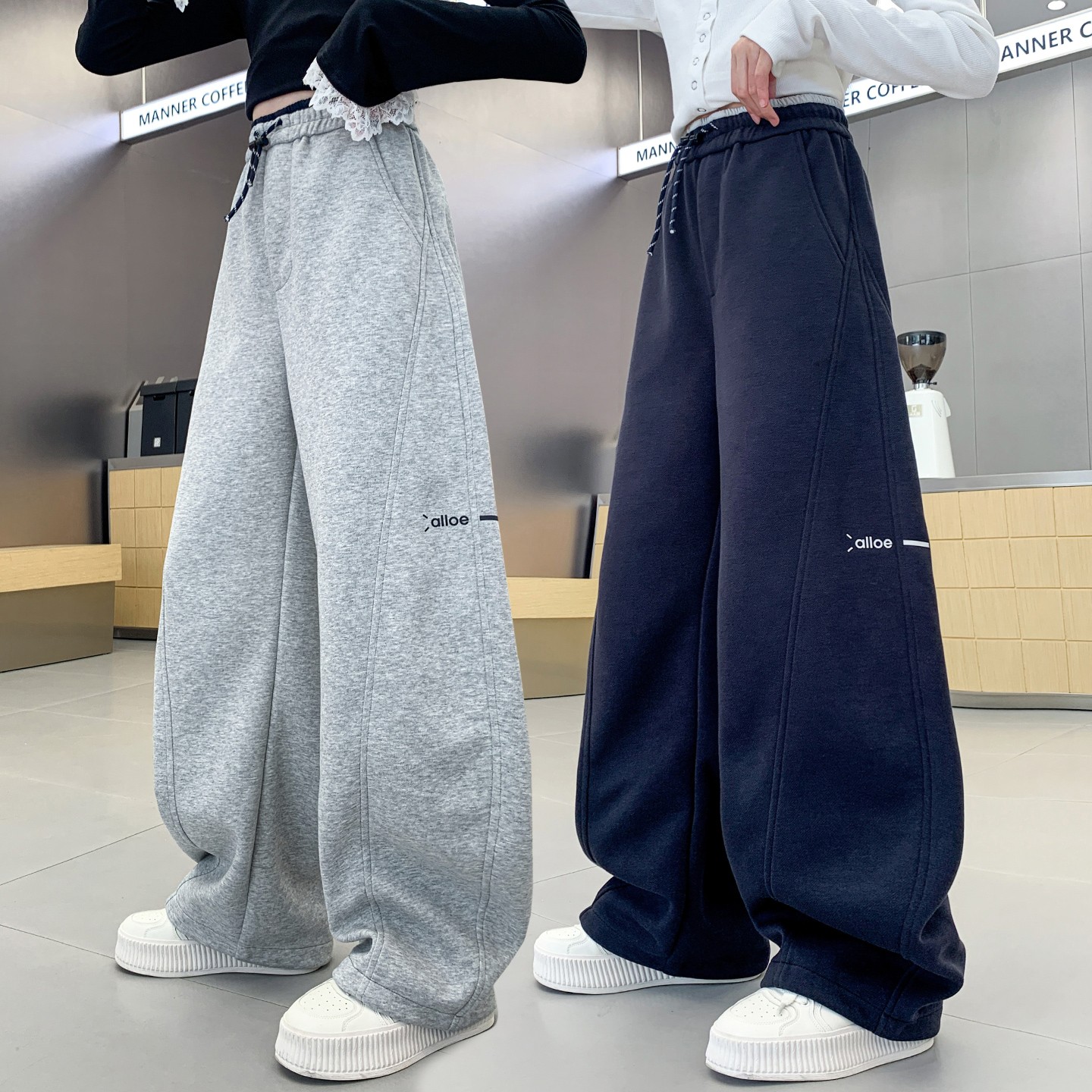 女童裤子春秋儿童运动长裤2025新款中大童休闲卫裤女孩秋季弯刀裤