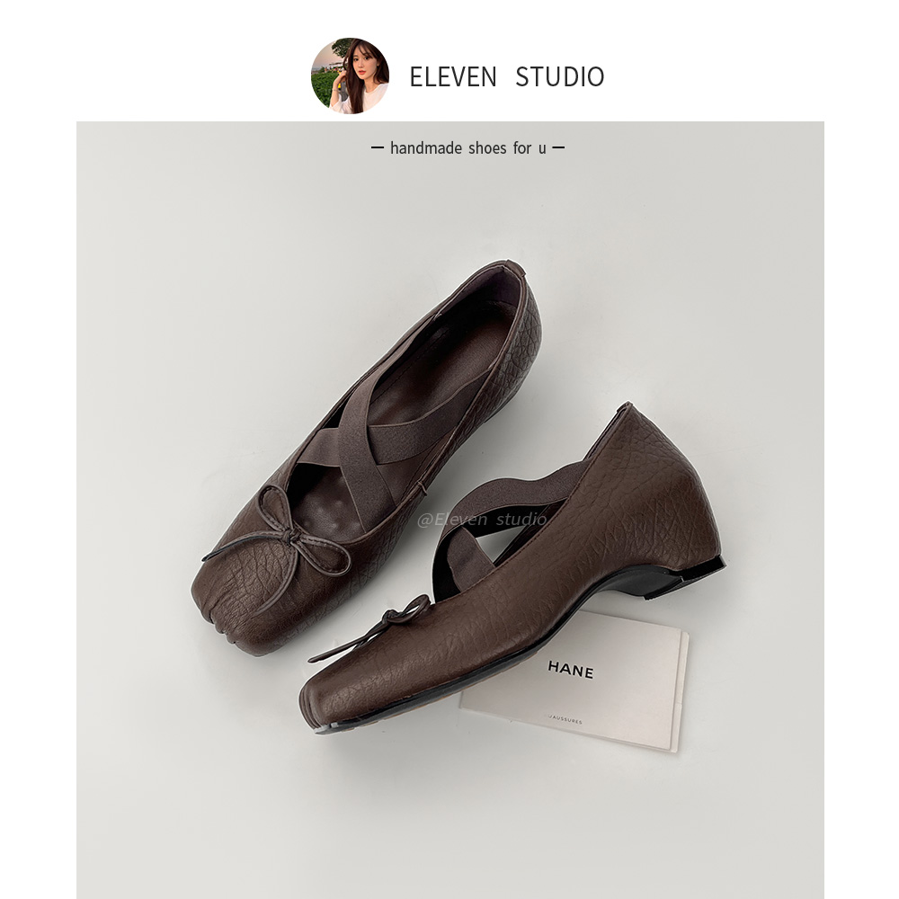 【王11】法式小众蝴蝶结玛丽珍鞋晚晚风女 5CM/洛岛