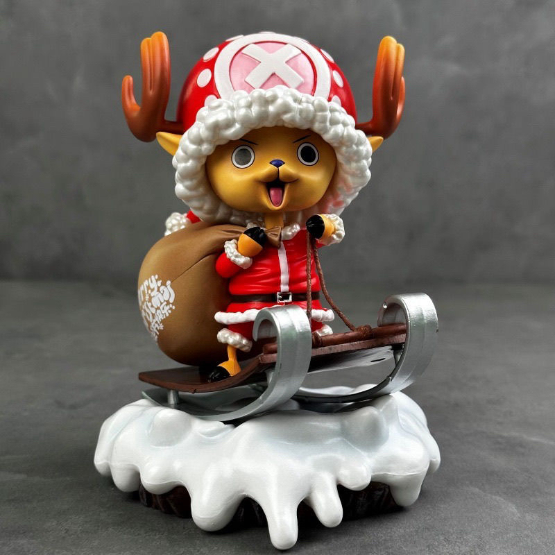 海贼王动漫圣诞乔巴16cm车载桌搭GK手办模型摆件礼品