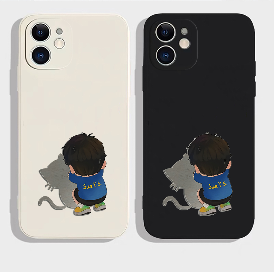 Q版猫影孙颖莎苹果16手机壳小米华为三星OPPO一加vivo适用魅族22