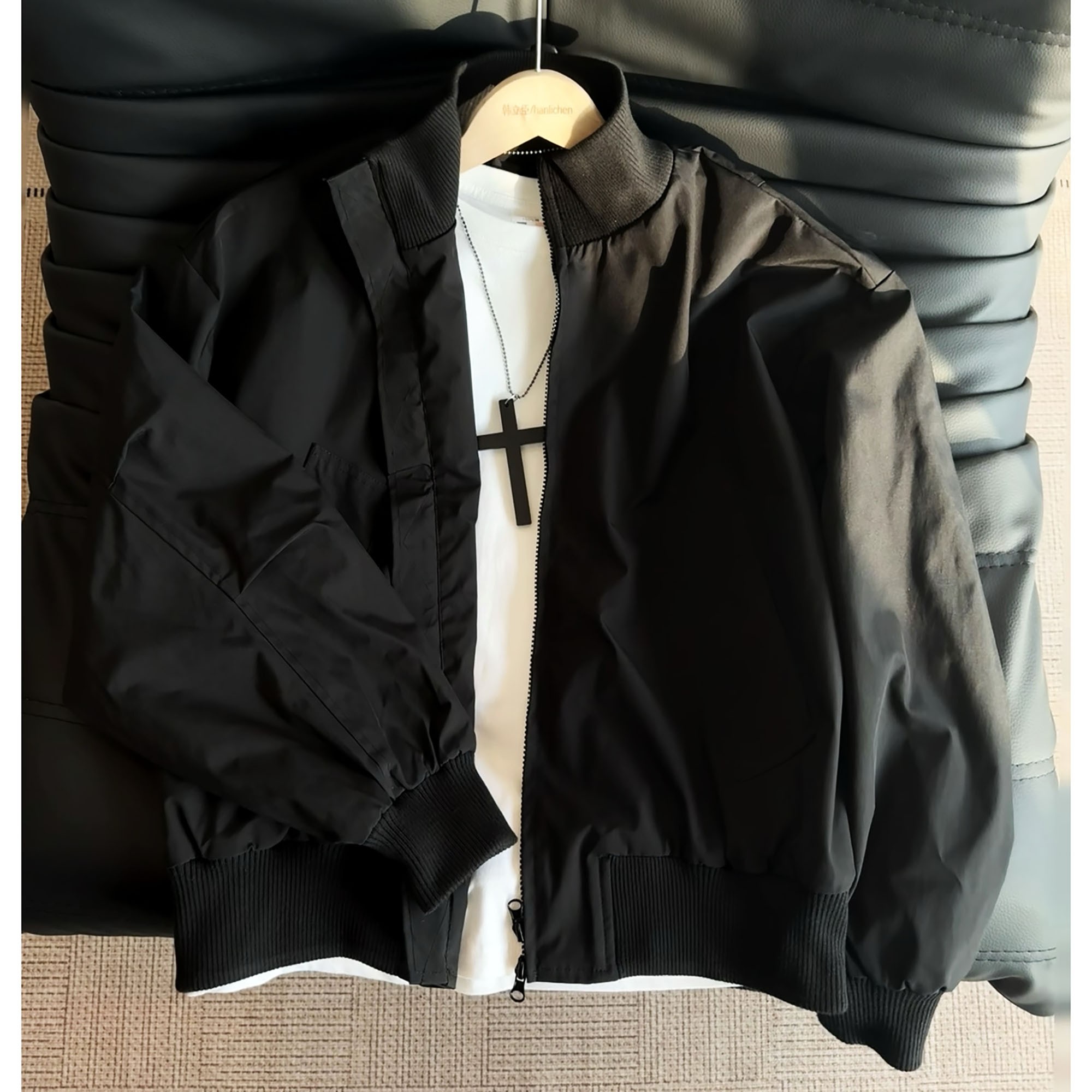 美式vintage三防飞行夹克男款秋冬夹棉棉服潮牌痞帅短款情侣外套