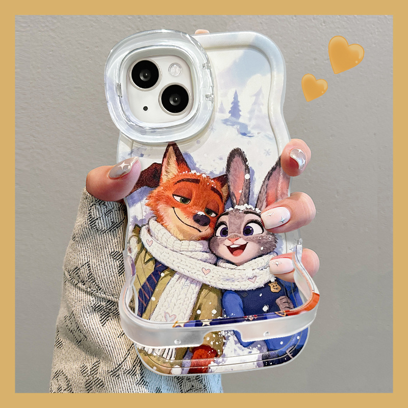 疯狂动物城适用苹果17华为vivo/oppo小米iPhone16PRO双支架手机壳