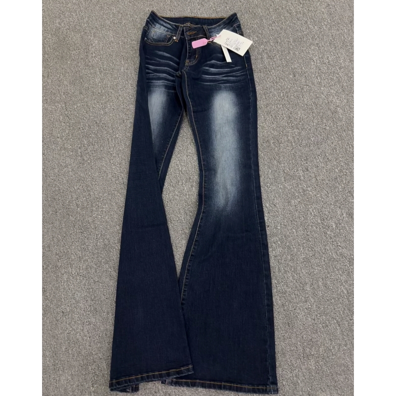 180超长175加长美式微喇牛仔裤女高个子低腰显瘦百搭弹力喇叭裤子