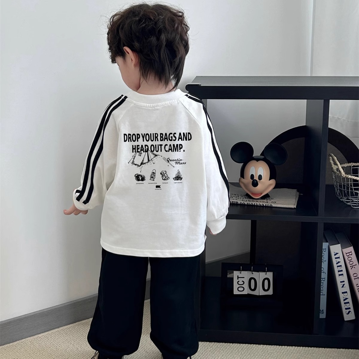 儿童上衣2025男童长袖t恤洋气春秋韩版时尚儿童秋装宝宝秋衣