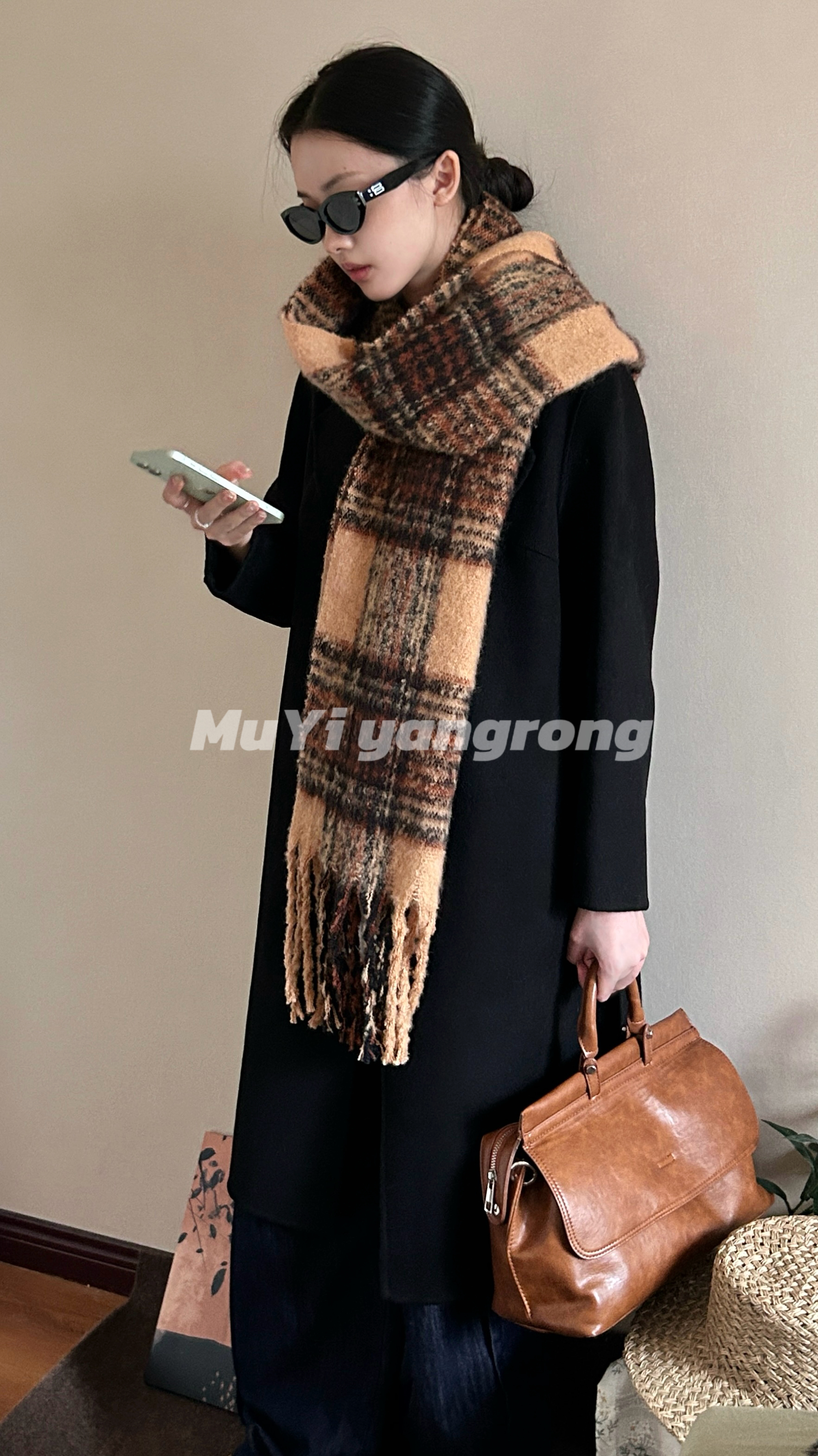 2113【欣欣】小个子正肩修身复古秋冬气质款绵羊毛大衣