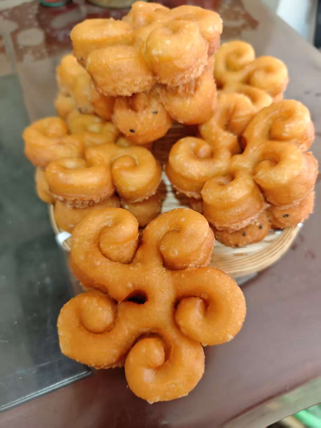 甘肃武威特产老酵母发酵制作纯手工发面糖油果子农家风味现做现发