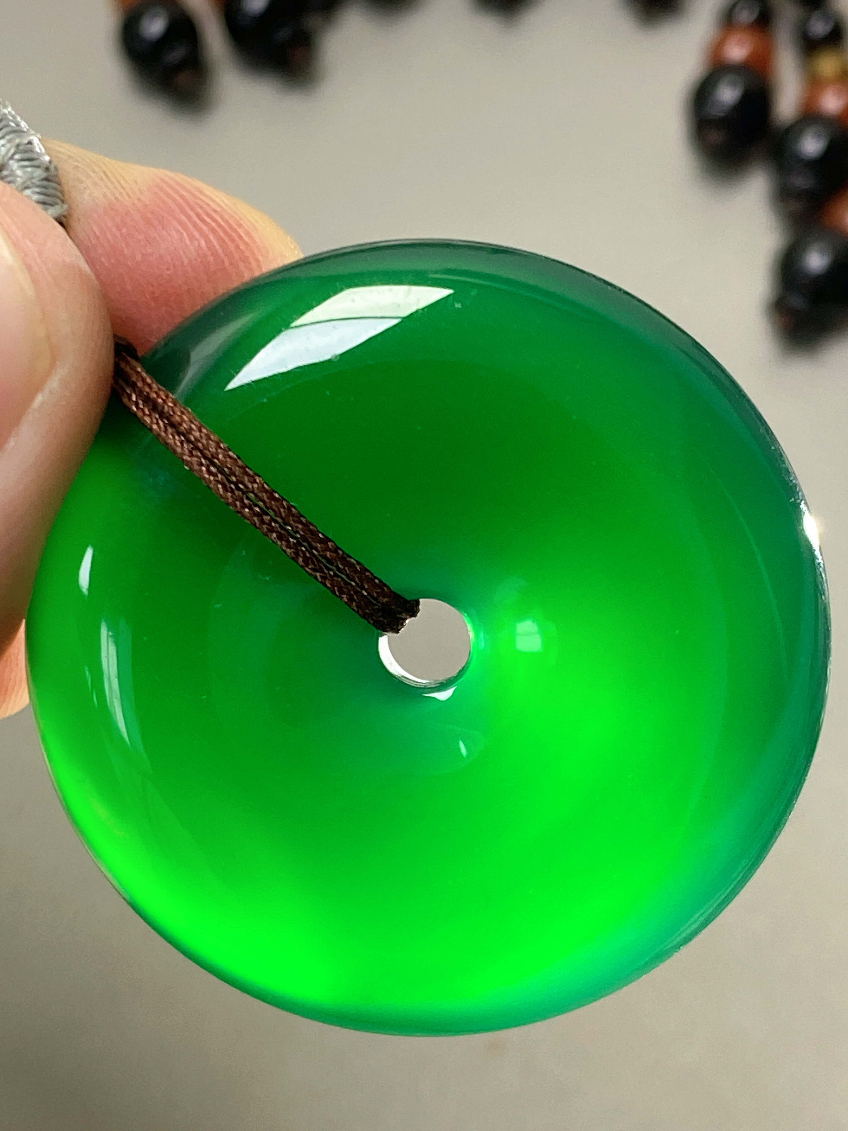 【清仓专属】天然玛瑙吊坠平安扣男女款 直径约：40*8mm多样性发一件