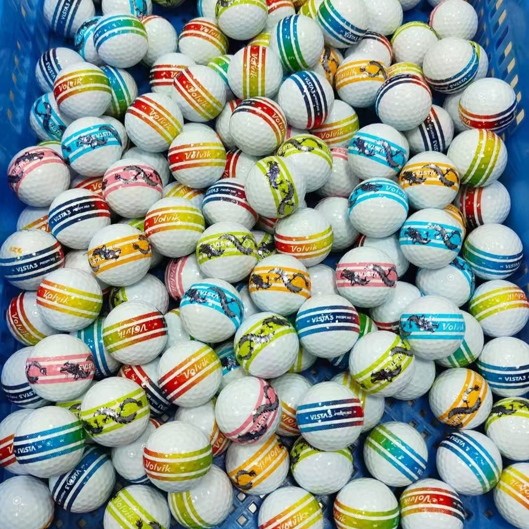 高尔夫球volvik新款轮胎球/双色彩球2-3-4层下场比赛高尔夫球