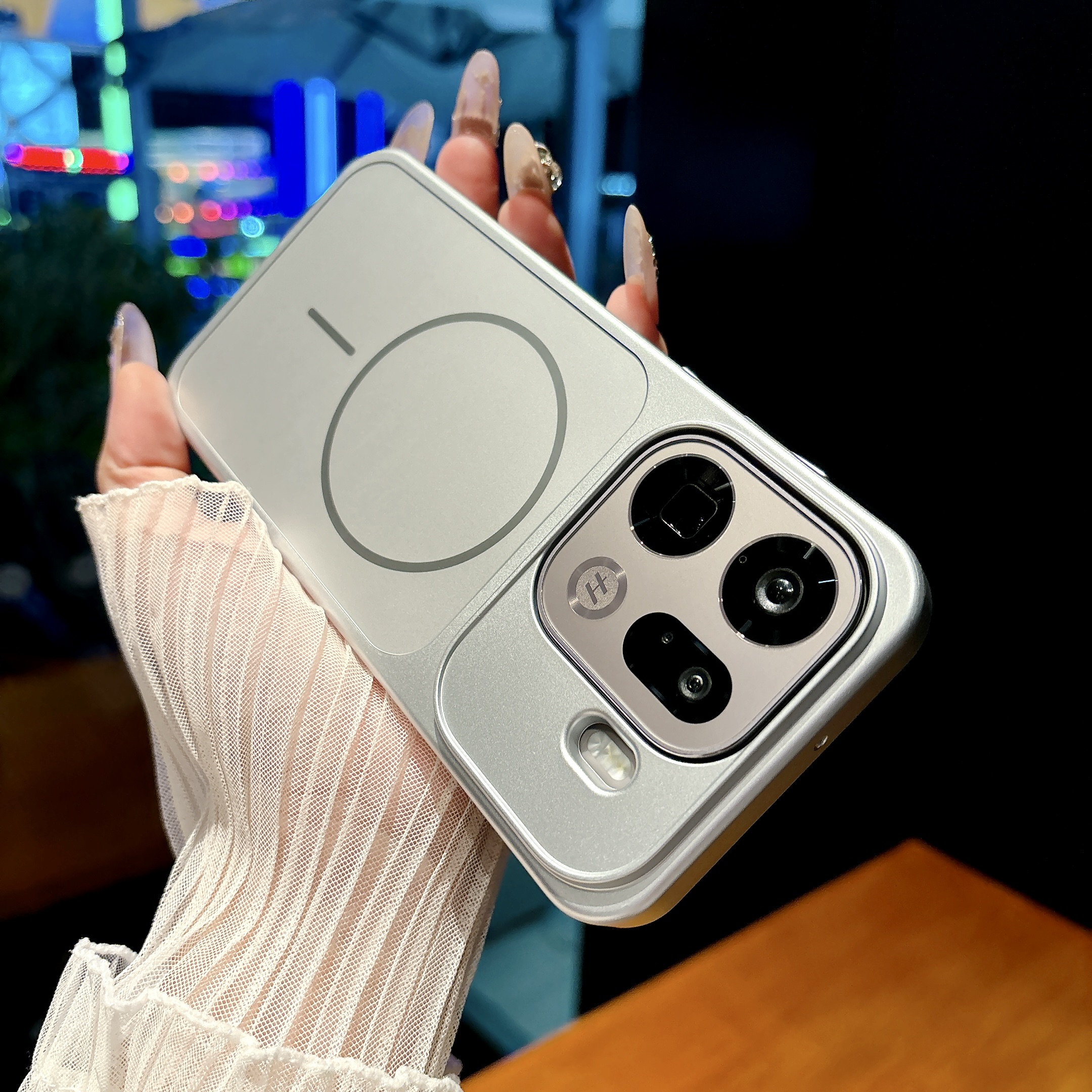 适用OPPOfindX9Pro手机壳新款细圈磁吸电镀磨砂高级感创意保护套