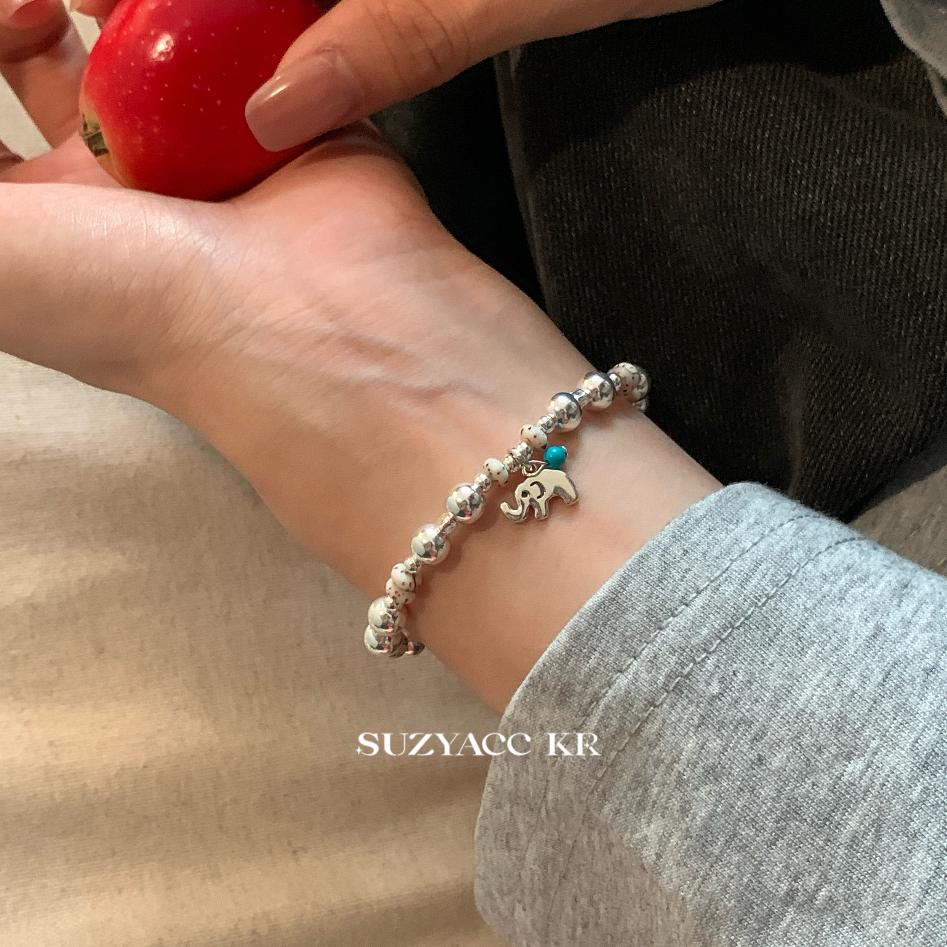 Suzyacc Kr 925银手链 【东方吉象】手链手工可爱小众简约DC0313