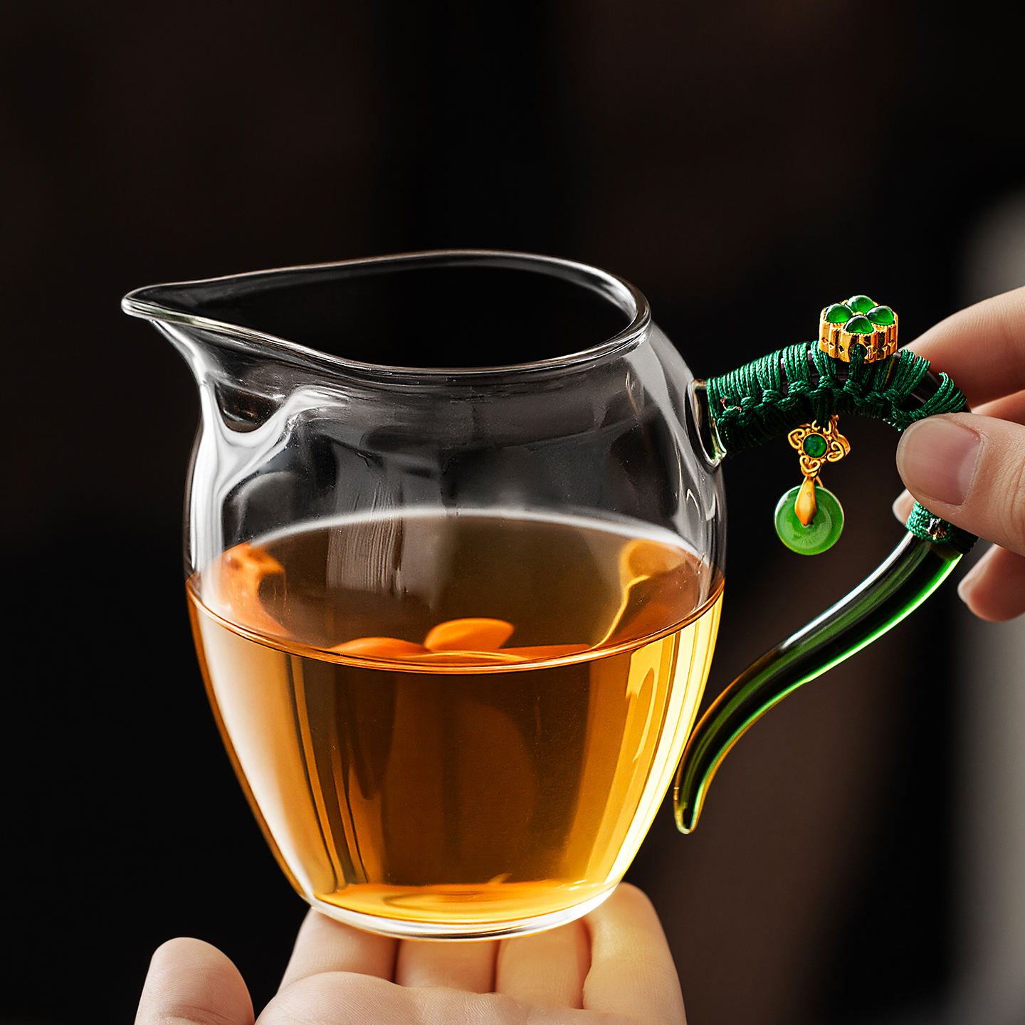 唐仙创意玻璃公道杯女士专用大容量分茶器家用高颜值匀杯茶海高档